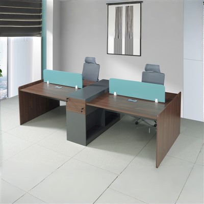 Screened Office Desk